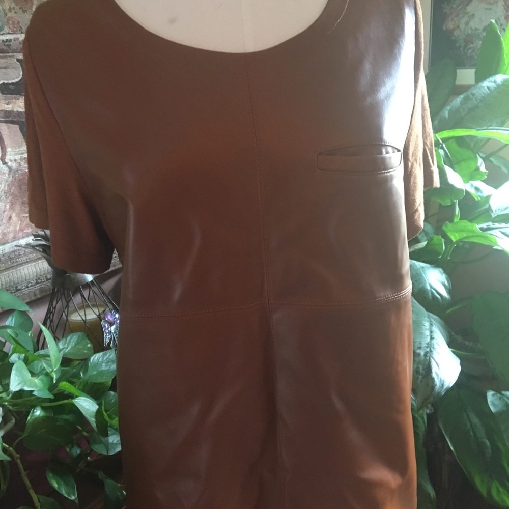 Genuine, buttery soft, leather shirt.